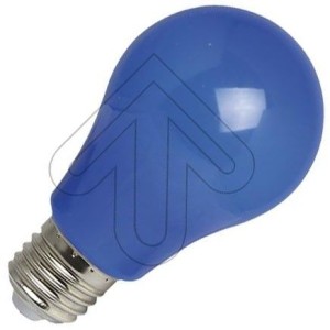 EGB | LED Lamp Spatwaterdicht | Grote fitting E27 | 3W Blauw