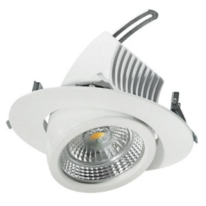 EGG Draaibare LED inbouwspot 20 cm, 44 W