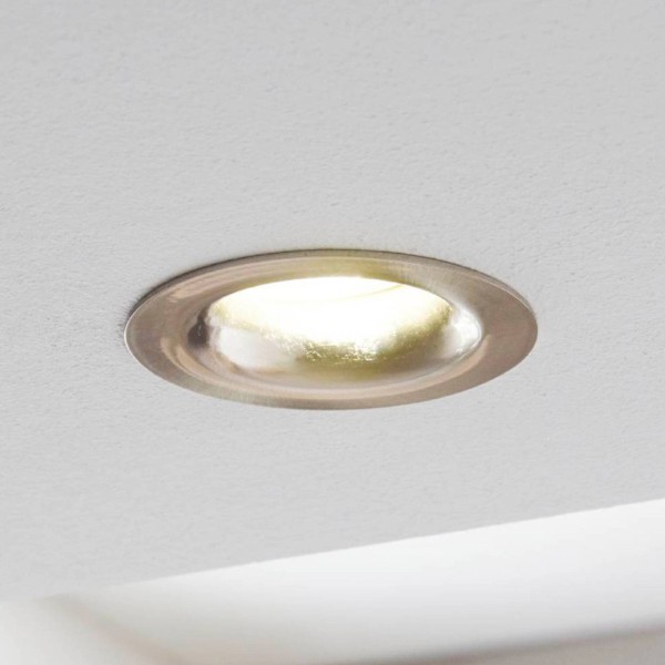 Eglo led inbouwspot saliceto rond stijf 2. 700k nikkel