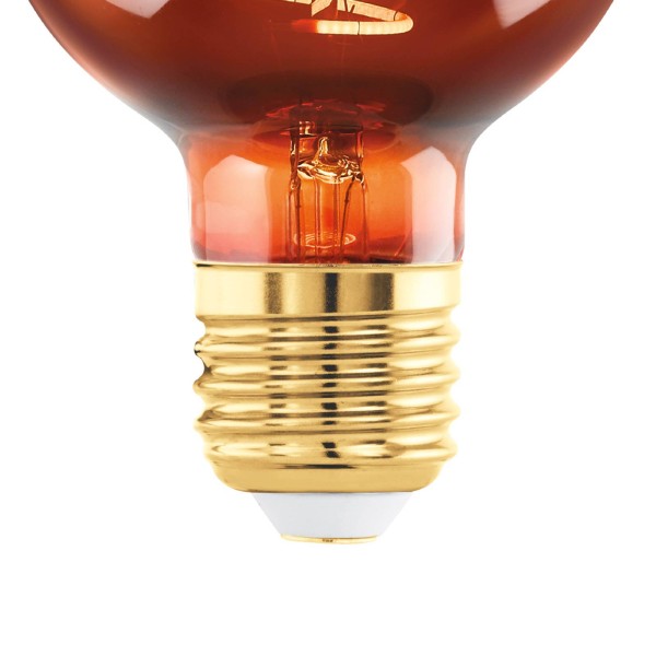 Eglo led lamp e27 4w g60 2. 000k filament koper dimbaar