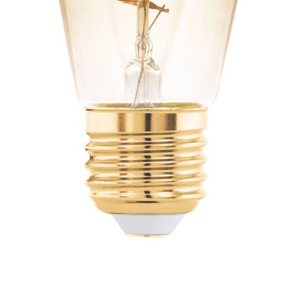 Eglo led lamp e27 4w st48 2. 000k filament amber dimbaar