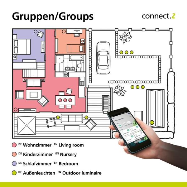 Eglo connect e27 a60 lamp 6w 806 lumen 2700k 2