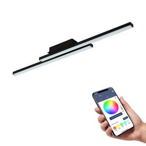 EGLO connect Fraioli-Z LED plafondlamp zwart