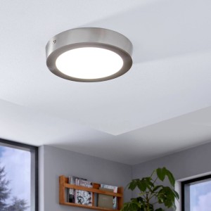 EGLO connect Fueva-C plafondlamp rond 22,5 nikkel