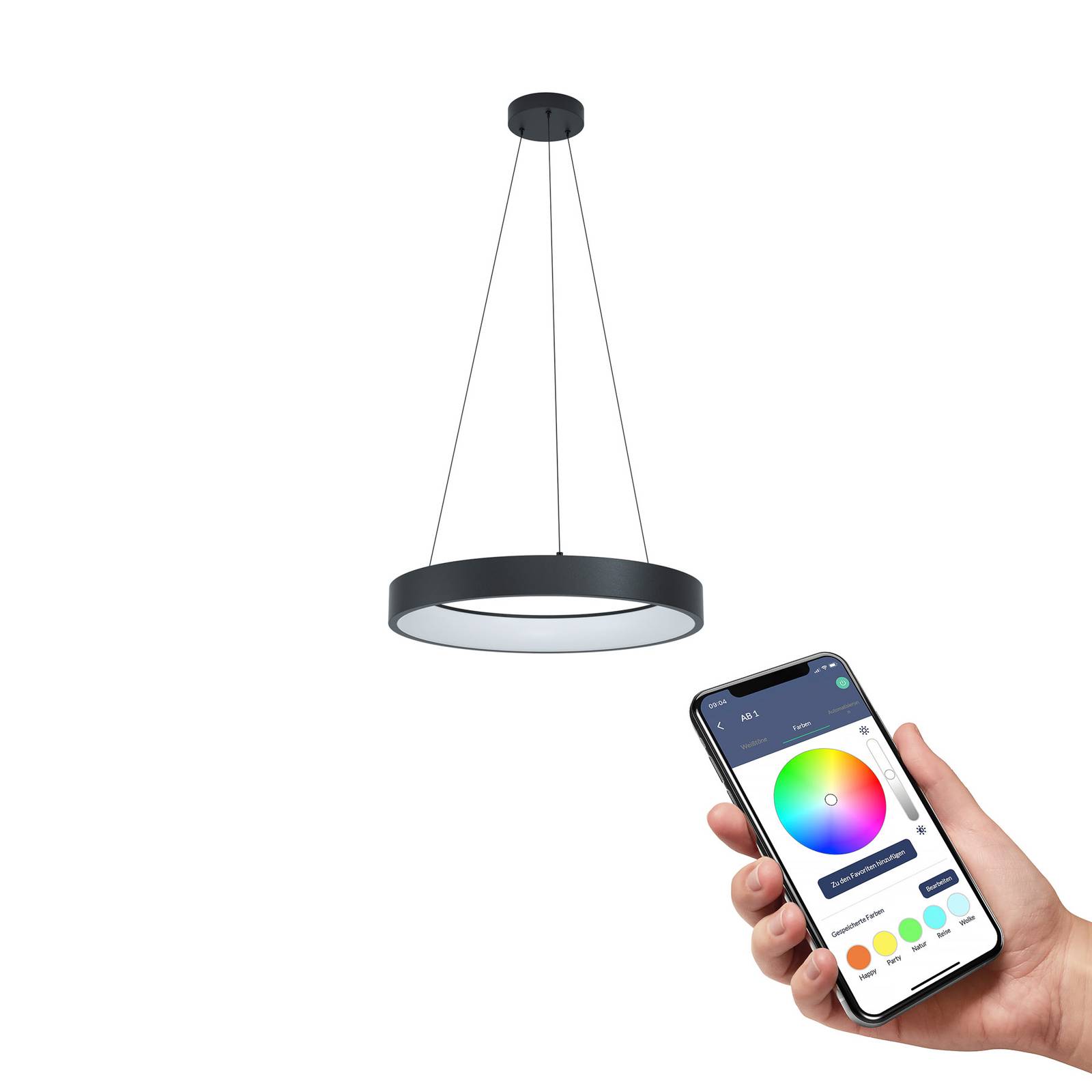 Eglo connect marghera-z led hanglamp