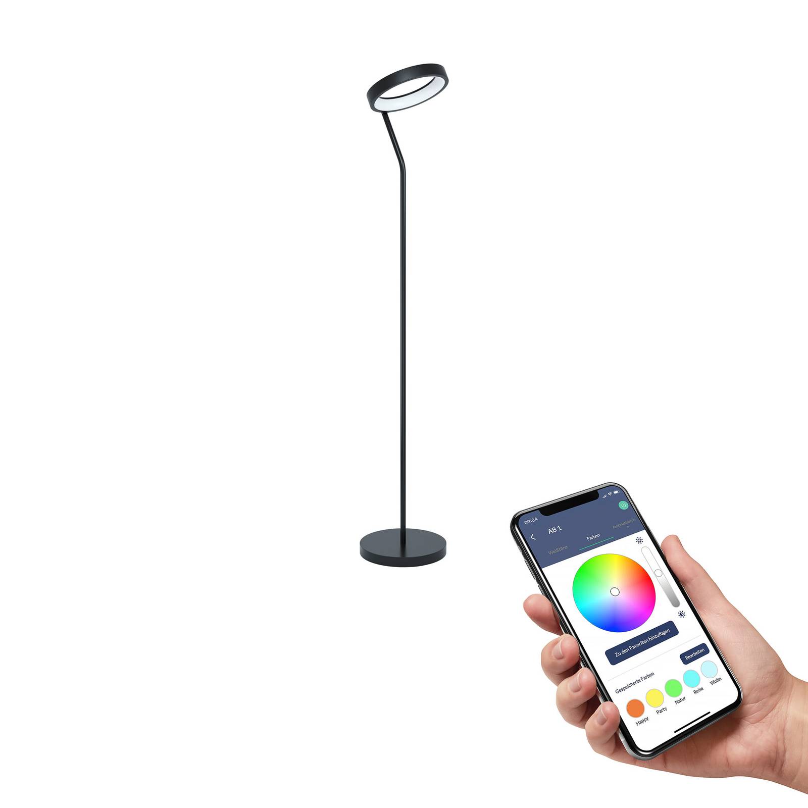 Eglo connect marghera-z led vloerlamp