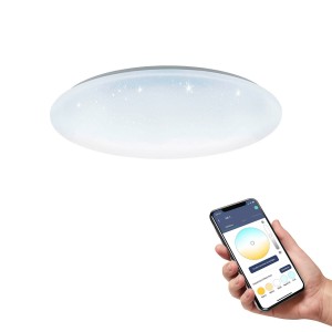 EGLO connect Totari-Z met kristaleffect, Ø 56cm