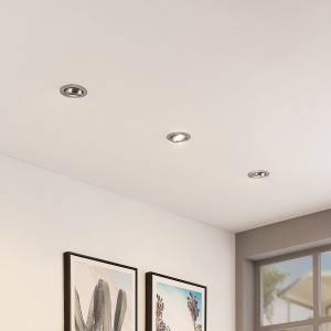 ELC Dakarra downlight 10/set, GU10 Ø8,8cm nikkel