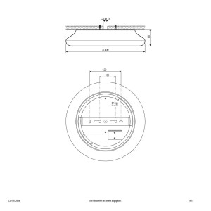 EVN Catino LED sensor plafondlamp, 30 cm