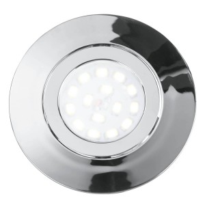 Eco-Light LED inbouwspot Zenit met IP44, chroom