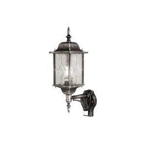 Elstead Buitenwandlamp Wexford, sensor, zwart/zilver