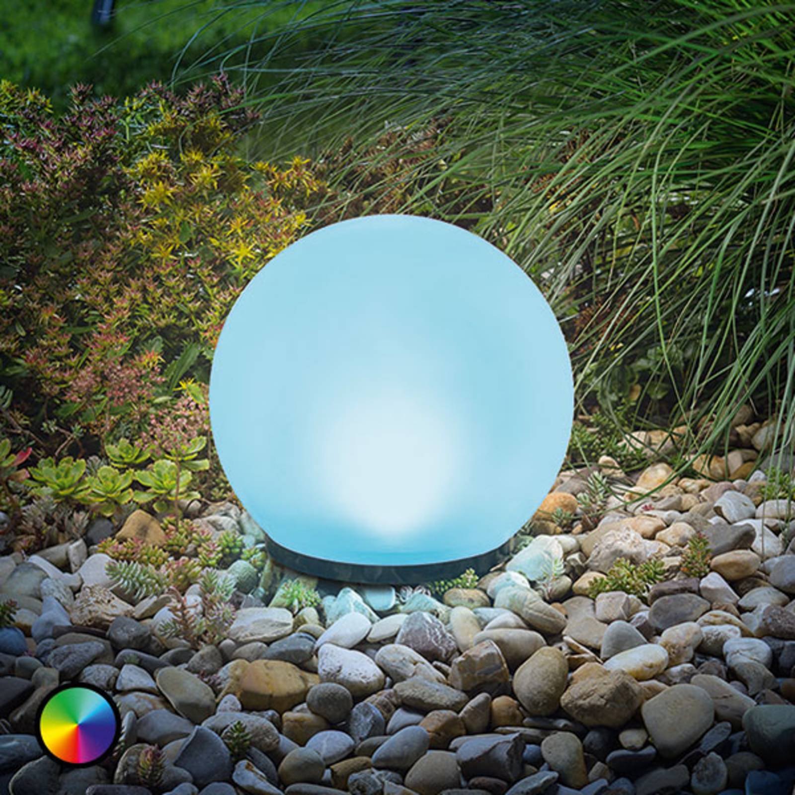 Esotec led sfeerlamp solarball meerkleurig, ø 20 cm