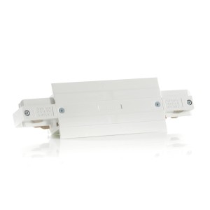 Eutrac I connector voor inbouwrail, wit