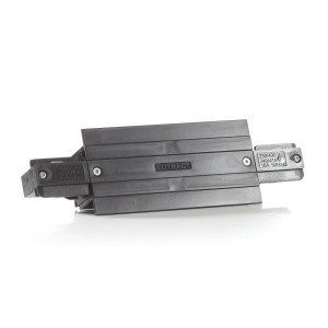 Eutrac I connector voor montagerail, zwart