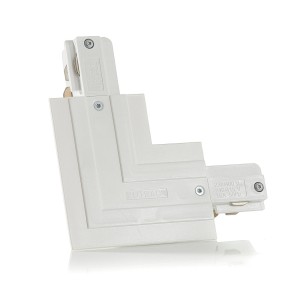 Eutrac L-connector aardedraad extern, wit