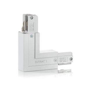 Eutrac L-connector aardedraad extern, zilver