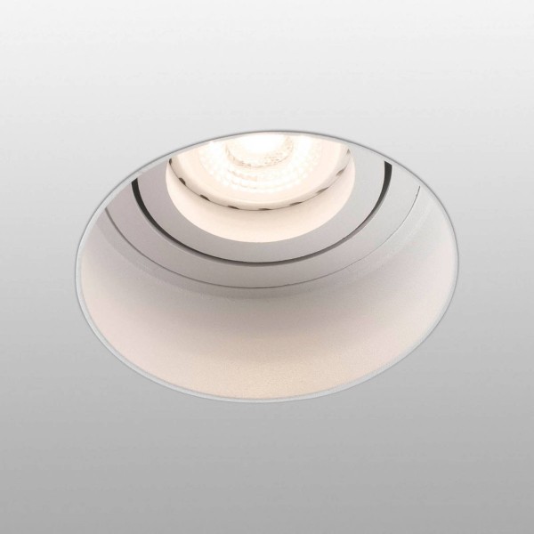 Faro barcelona inbouwspot hyde 1-lamp rond gezwenkt wit