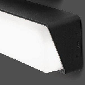 FARO BARCELONA Tijdloze buitenwandlamp Half met LED-licht