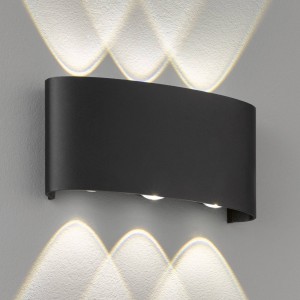 FISCHER & HONSEL LED buitenwandlamp Berlin, 6-lamps