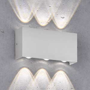 FISCHER & HONSEL LED buitenwandlamp Nairobi, zilver