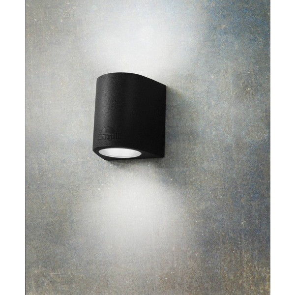 Fumagalli buitenwandlamp marta 160 zwart/frosted gu10 cct up/down