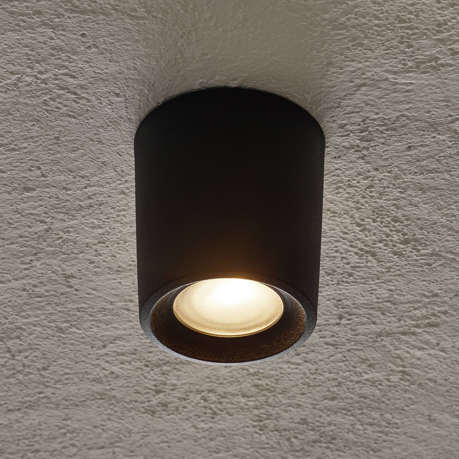 Fumagalli downlight livia 9,6 cm zwart/berijpte kunsthars gu10 cct