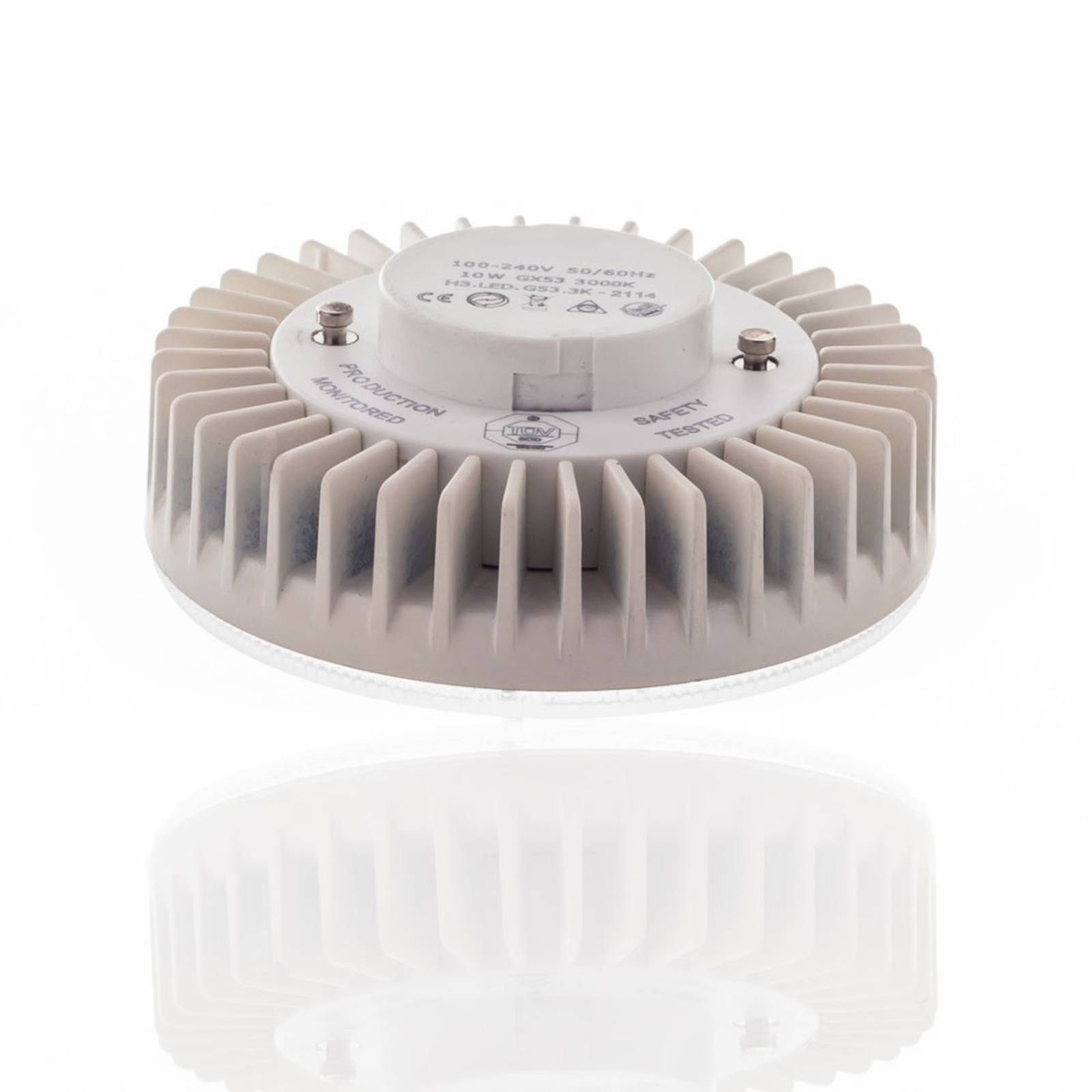 Fumagalli GX53 10W LED lamp, 1.200lm, 3.000/4.000/6.500K