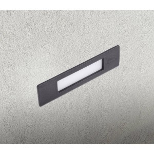 Fumagalli Inbouwlamp Nina IP55 zwart/opaal 19 cm R7s CCT kunsthars