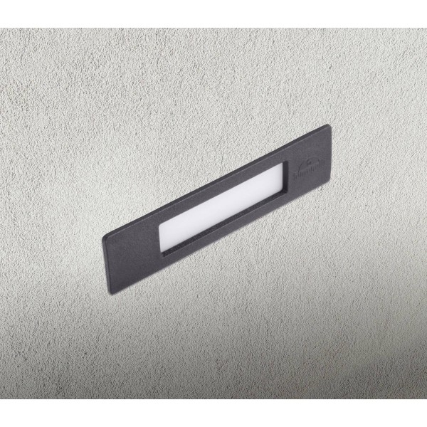 Fumagalli inbouwlamp nina ip55 zwart/opaal 19 cm r7s cct kunsthars