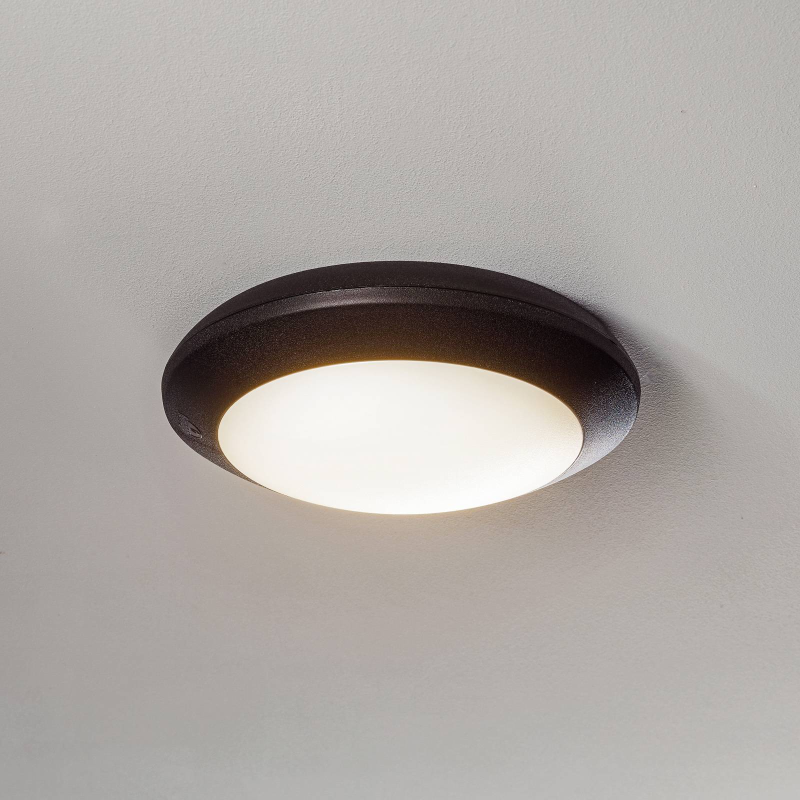 Fumagalli led buiten plafondlamp berta, zwart, cct