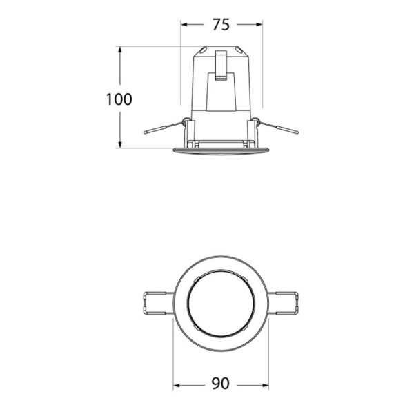 Fumagalli led downlight teresa 90