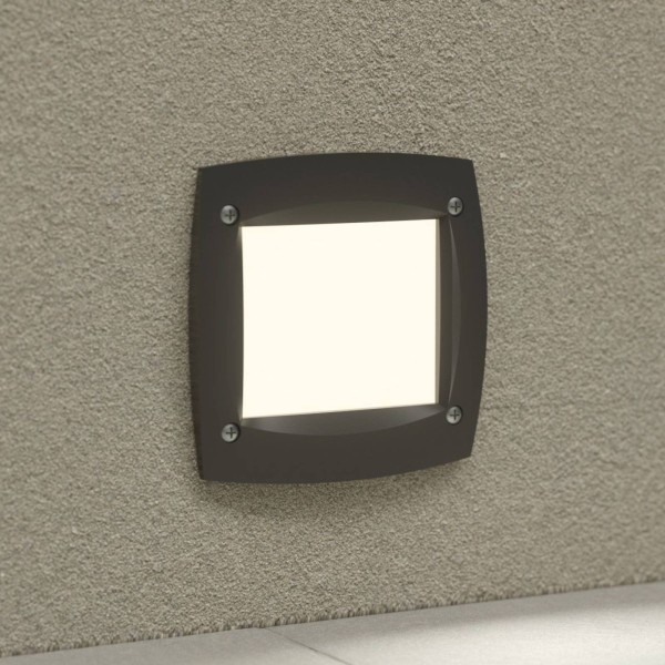 Fumagalli led inbouwlamp leti 100 square zwart 3w cct