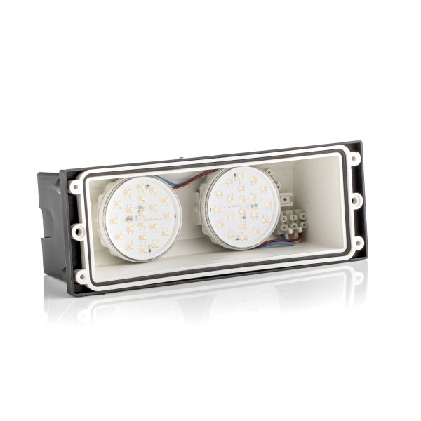 Fumagalli led muur inbouwlamp leti 300 square zwart cct 3