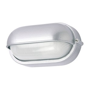 G & L Handels GmbH Buitenwandlamp 400180 ovaal, zilver