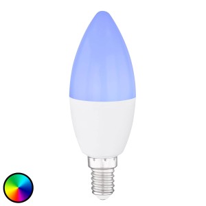 Globo LED kaarslamp E14, 4,5W Tuya-Smart RGBW CCT