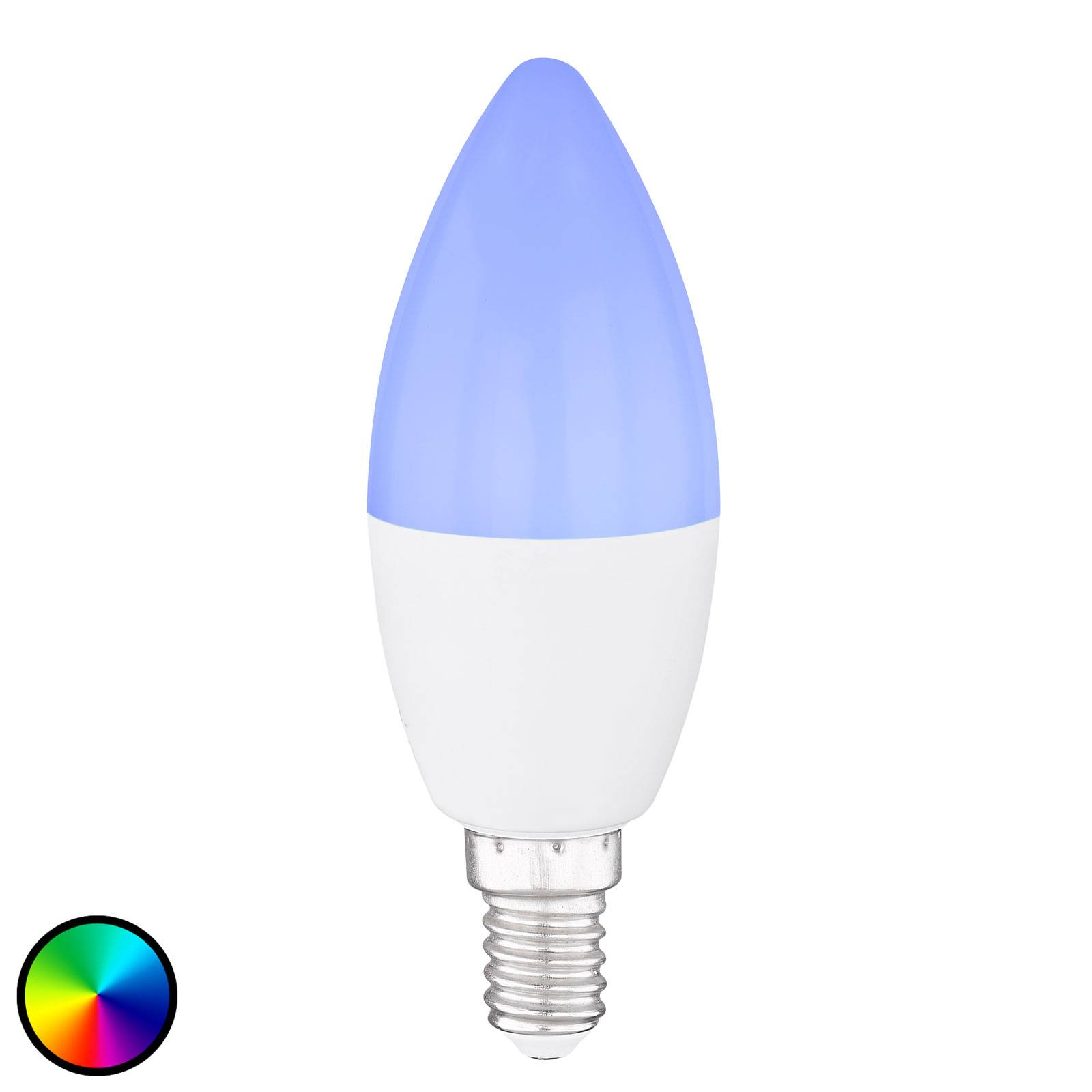 Globo led kaarslamp e14, 4,5w tuya-smart rgbw cct