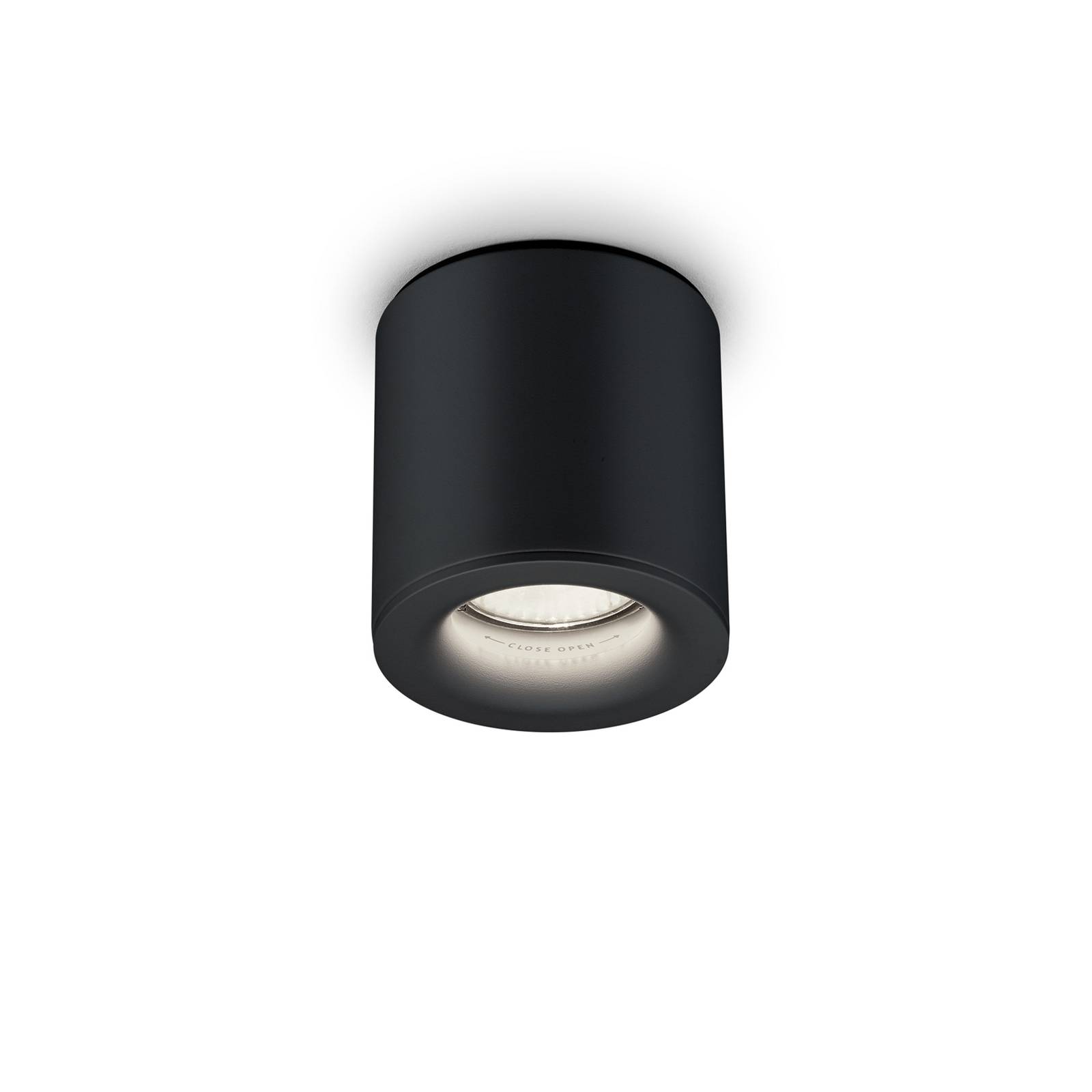 Helestra lot buiten plafondlamp, ip65, zwart