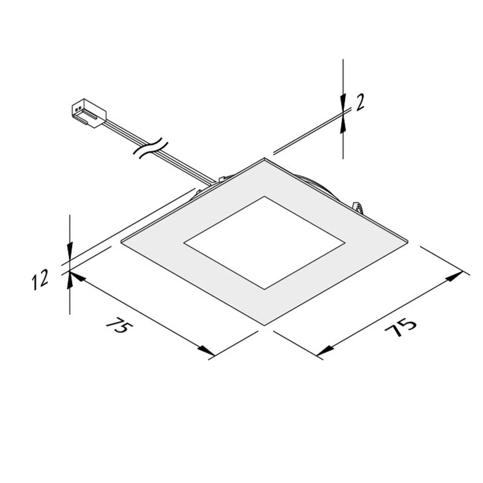 Hera led meubelverlichting faq 68 rvs 4w 3. 000k