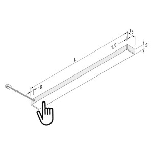 Hera LED meubelverlichting Top-Stick FMT, 3.000K, 120cm