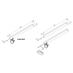 Hera LED onderbouwlamp Add-ON mini 3 per set 4.000K