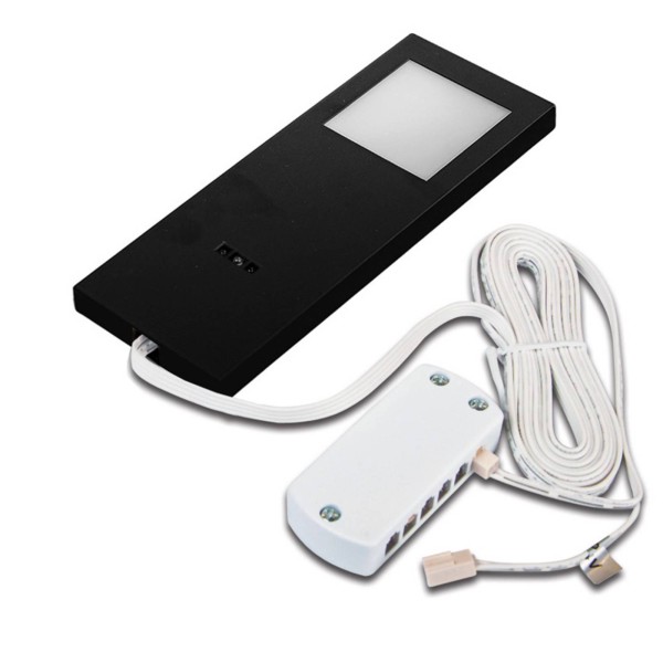 Hera onderbouwlamp led slim-pad f dimmer 3. 000k zwart