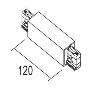 Ivela lengteverbinder voedingsmogelijkheid, wit