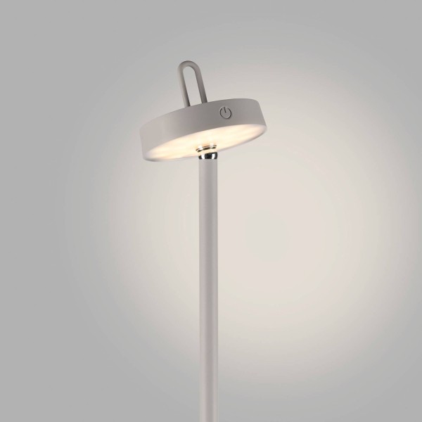 Just light. Amag led vloerlamp grijs beige ijzer ip44 3