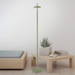 JUST LIGHT. Amag LED vloerlamp, groen, ijzer, IP44