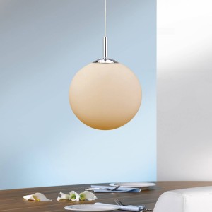 JUST LIGHT. Hanglamp LOLAsmart Bolo, Ø 25 cm, RGB, CCT