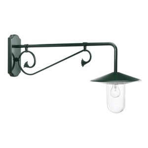 K.S. Verlichting Louvre buitenwandlamp, projectie 90 cm groen/helder