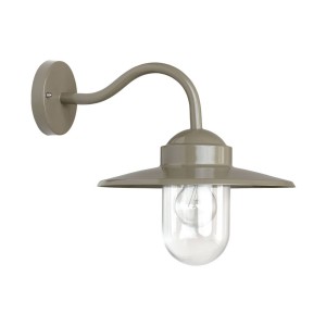 K.S. Verlichting Taupekleurige buitenwandlamp Dolce