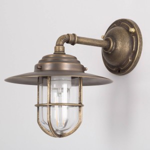 K.S. Verlichting Tours buitenwandlamp in lantaarnvorm, Bronz