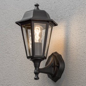 Konstsmide Bekoorlijke buitenwandlamp GRADO, zwart