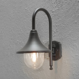 Konstsmide Buitenwandlamp Bari, zwart